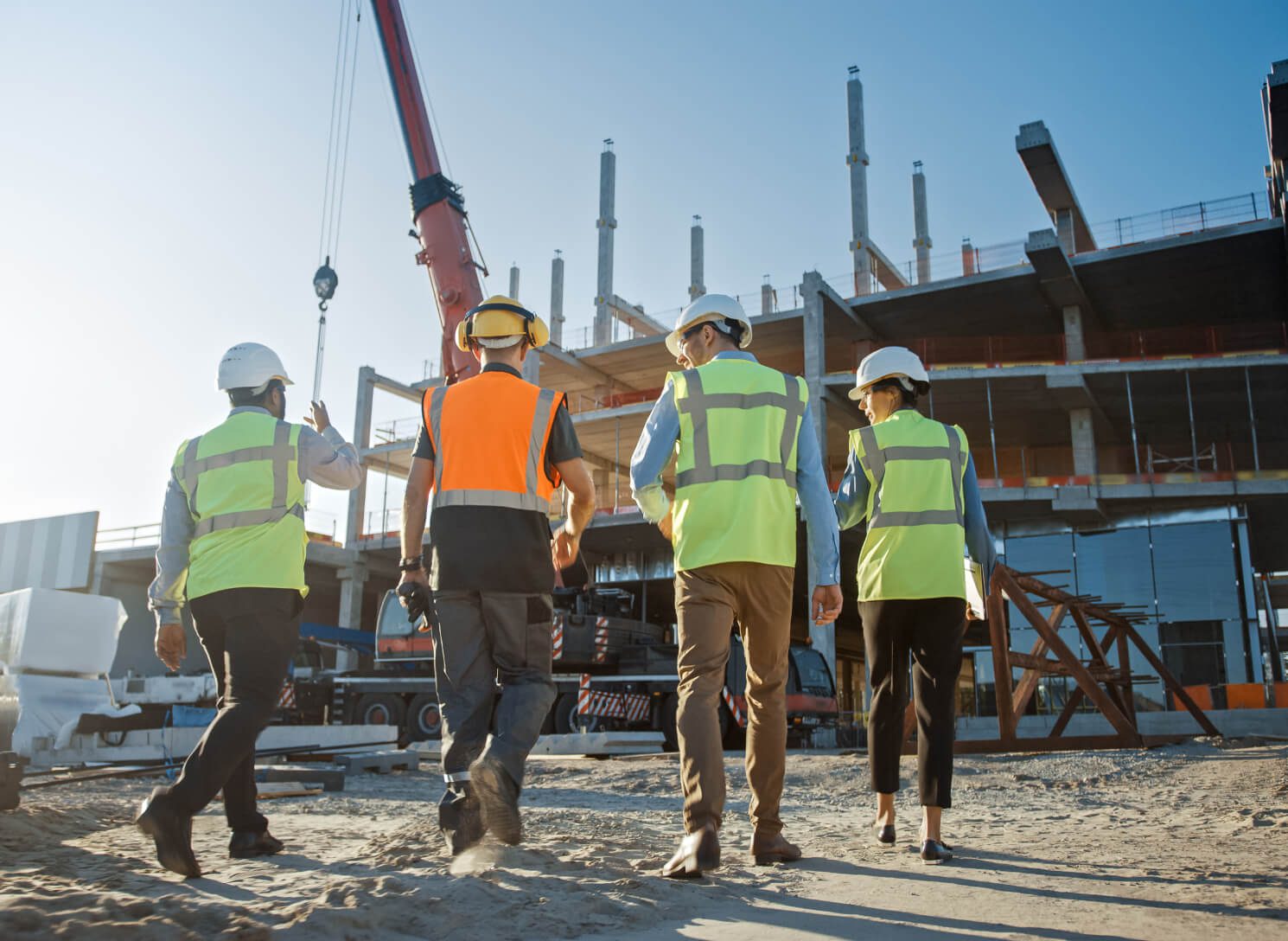 Workers from Tradeconnex on site