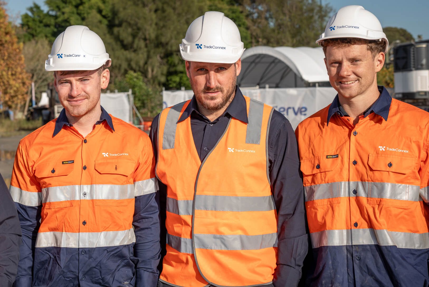 Workers from Tradeconnex on site