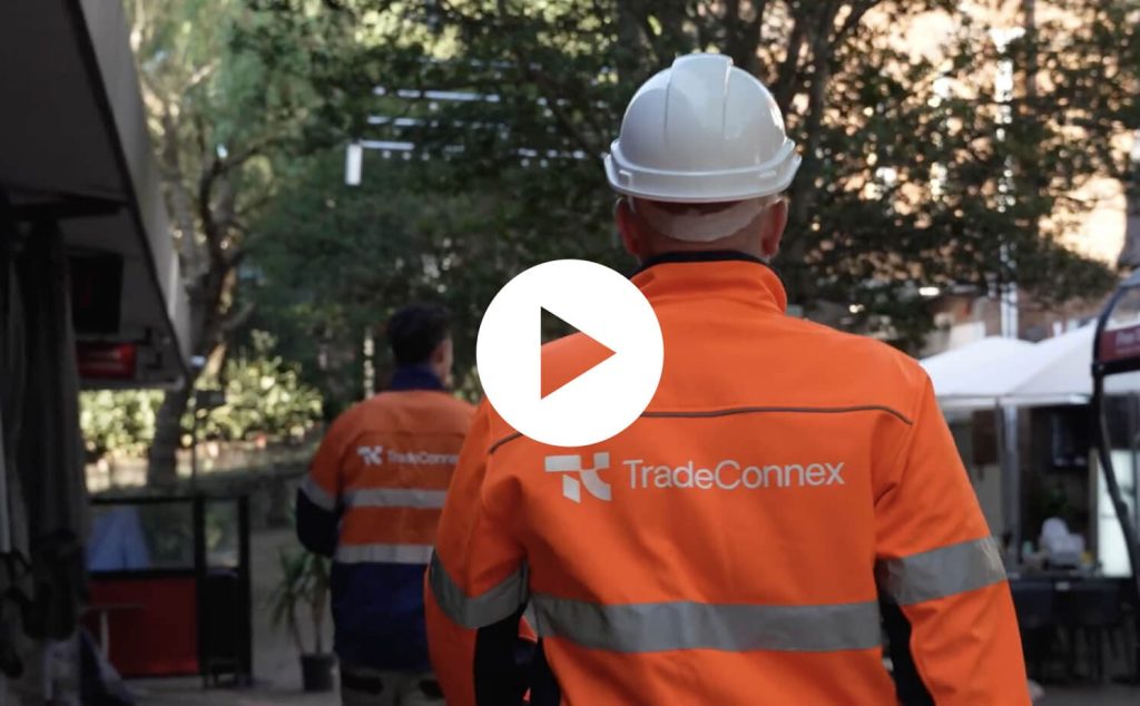 Skilled construction worker from Tradeconnex working on a job site