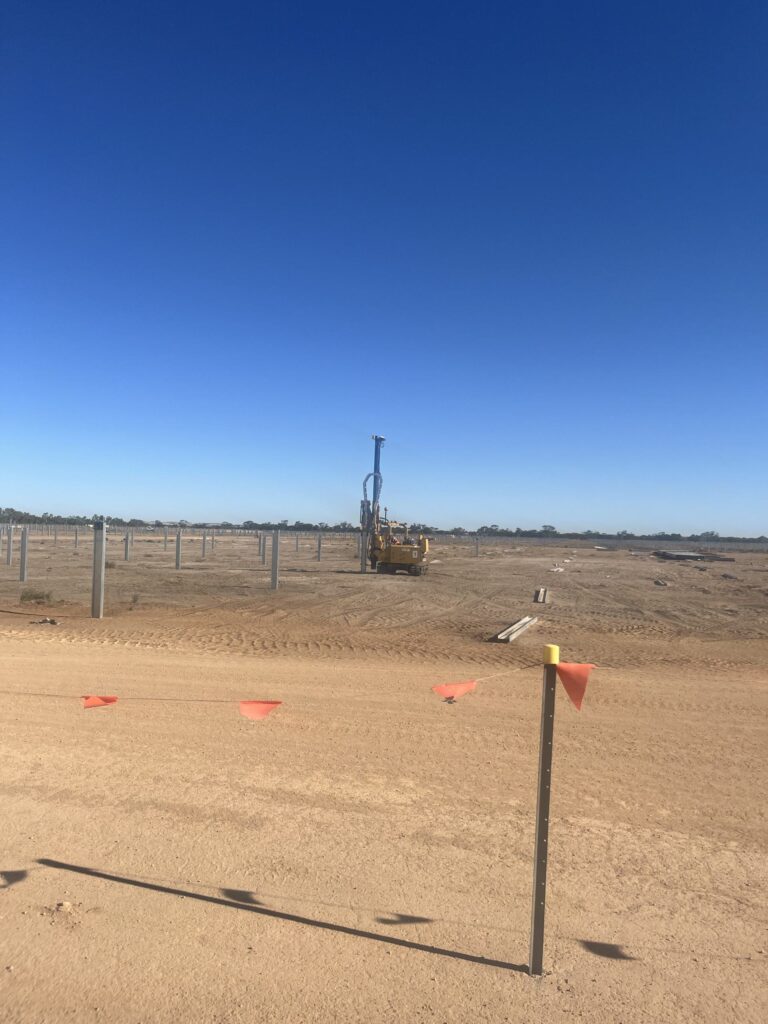 Solar Farm development equipment