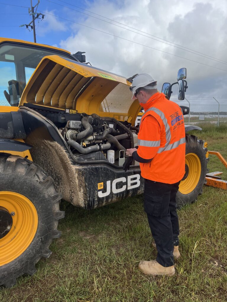 Equipment maintenance on Solar Farm