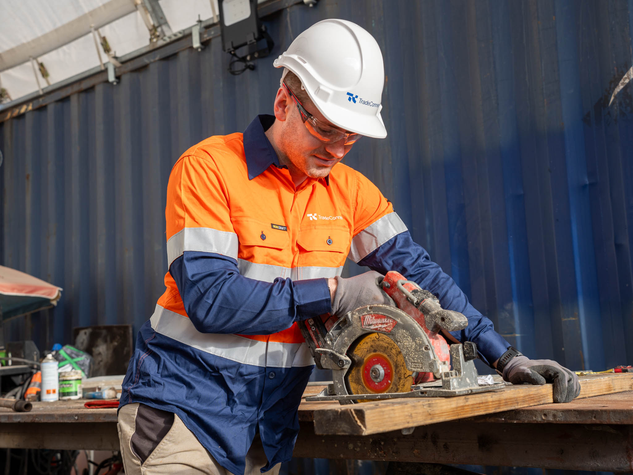TradeConnex workers on site