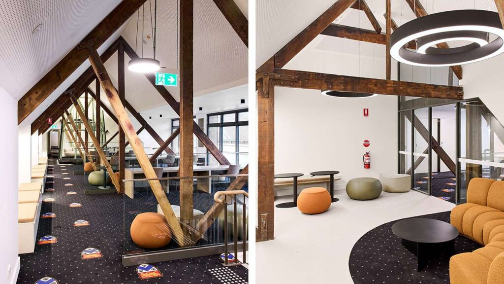 Wesley College study centre and coffee lounge fitout - TradeConnex